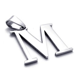 Pandantiv Din Titan Pentru Litera „M”