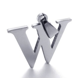 Pandantiv Din Titan Cu Litera „W”