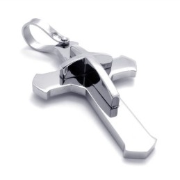 Pandantiv Cruce Din Titan Suprapus