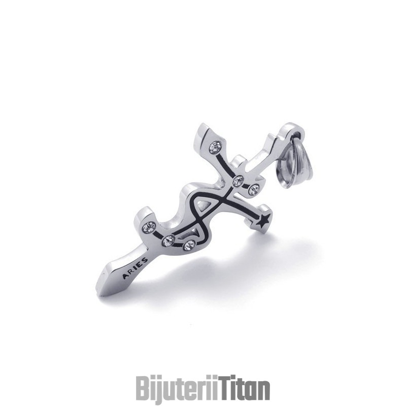 Pandantiv Cu Pietre De Titan Aries Pandantiv Cu Pietre De Titan Aries