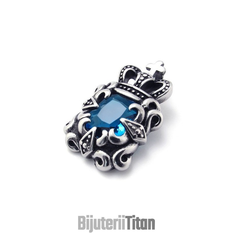Pandantiv Din Titan Cu Zirconiu Albastru Pandantiv Din Titan Cu Zirconiu Albastru