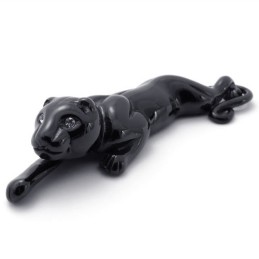 Pandantiv Din Titan Black Lion Cu Pietre
