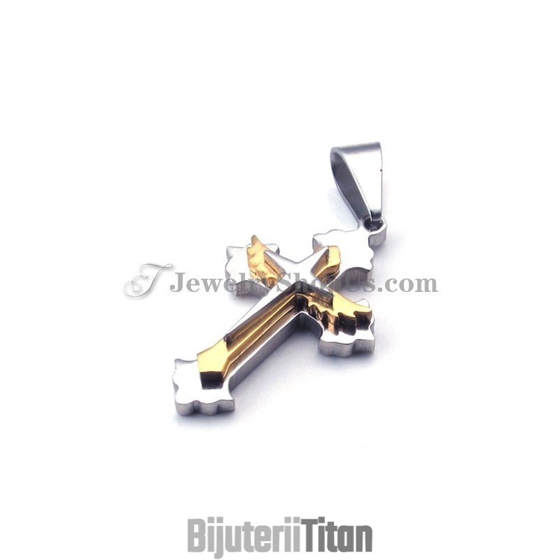 Pandantiv Elegant Cu Cruce Din Titan Pentru Femei Pandantiv Elegant Cu Cruce Din Titan Pentru Femei