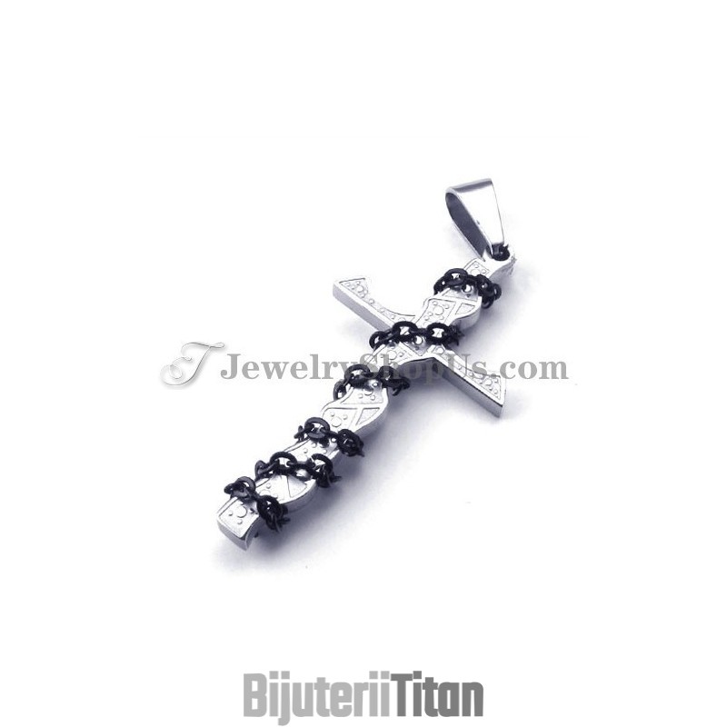 Pandantiv Elegant Din Titan Cu Cruce Pandantiv Elegant Din Titan Cu Cruce