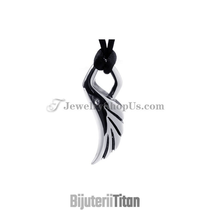 Pandantiv Elegant Din Titan Cu Aripi Pandantiv Elegant Din Titan Cu Aripi