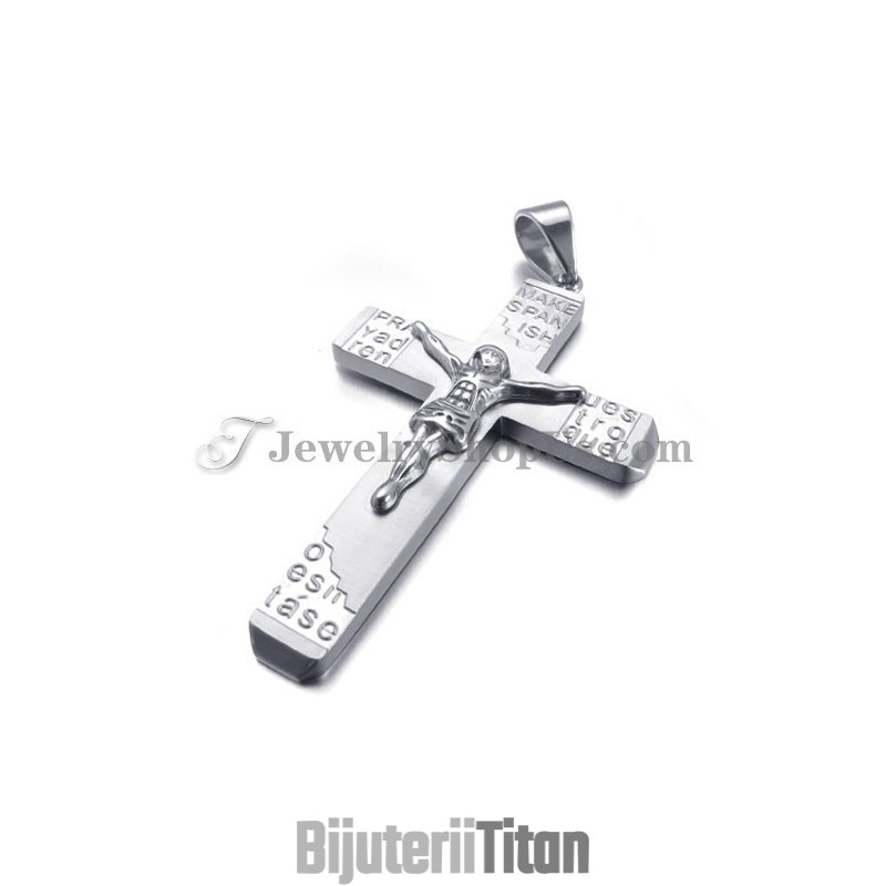 Pandantiv Superb Din Titan Cu Crucea Lui Isus Pandantiv Superb Din Titan Cu Crucea Lui Isus