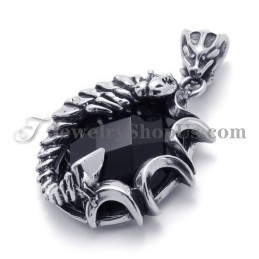 Pandantiv Elegant Din Titan Cu Zirconiu Negru