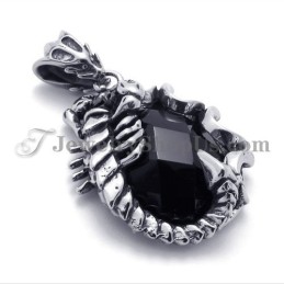 Pandantiv Elegant Din Titan Cu Zirconiu Negru