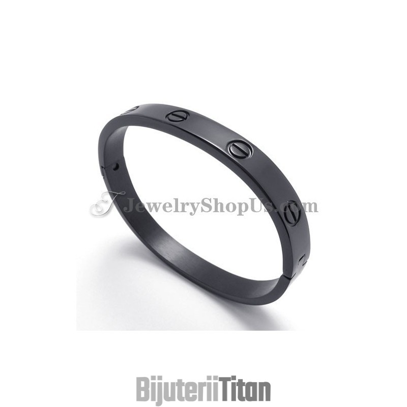 Brățară Elegantă Din Titan Negru Pentru Femei Brățară Elegantă Din Titan Negru Pentru Femei