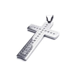 Colier Bărbătesc Cu Pandantiv Cruce Din Titan Pur Din Argint (Nou)