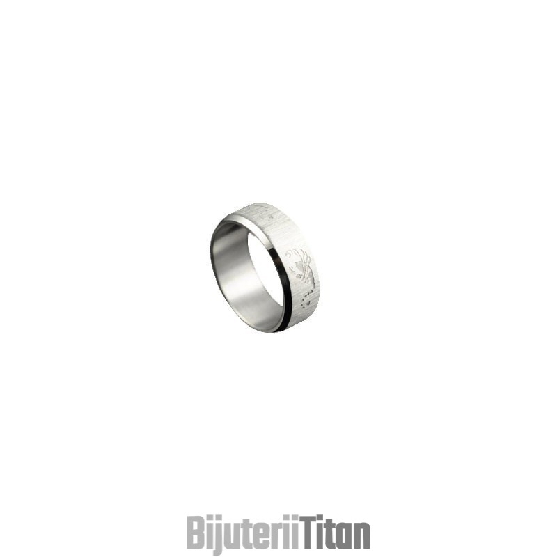 Inel De Titan Scorpion Pentru Bărbați Inel De Titan Scorpion Pentru Bărbați