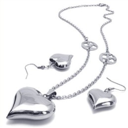 Set De Bijuterii Din Titan, Design Frumos, Culoare Strălucitoare, Calitate Fiabilă, Inclusiv Colier, Pandantiv, Cercei