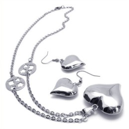 Set De Bijuterii Din Titan, Design Frumos, Culoare Strălucitoare, Calitate Fiabilă, Inclusiv Colier, Pandantiv, Cercei