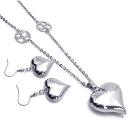 Set De Bijuterii Din Titan, Design Frumos, Culoare Strălucitoare, Calitate Fiabilă, Inclusiv Colier, Pandantiv, Cercei