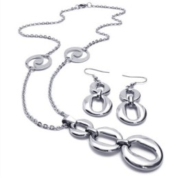 Set De Bijuterii Din Titan, Design Iscusit, Culoare Strălucitoare, Calitate Excelentă, Inclusiv Colier, Pandantiv Și Cercei
