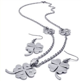 Set De Bijuterii Din Titan, Formă Elegantă, Culoare Strălucitoare, Calitate Excelentă, Inclusiv Colier, Pandantiv, Cercei