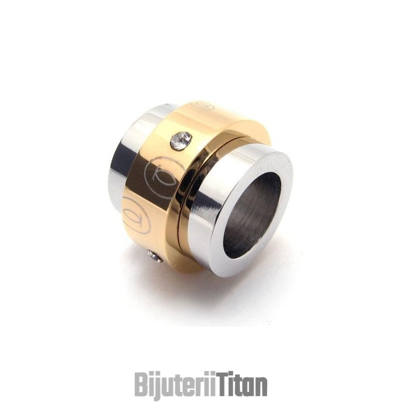 Colier Cu Pandantiv Pentru Bărbați, Din Titan Pur, Auriu (Nou)