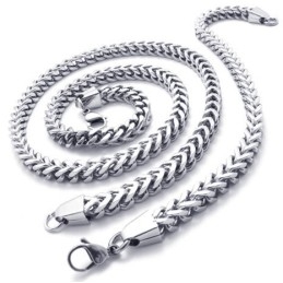 Set De Bijuterii Din Titan De Înaltă Calitate, Cu Construcție Rațională, Culoare Strălucitoare, Inclusiv Colier Și Brățară