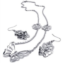 Set De Bijuterii Din Titan, Design Atractiv, Culoare Strălucitoare, Calitate Stabilă, Inclusiv Colier, Pandantiv, Cercei