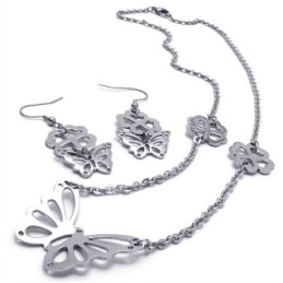 Set De Bijuterii Din Titan, Design Atractiv, Culoare Strălucitoare, Calitate Stabilă, Inclusiv Colier, Pandantiv, Cercei