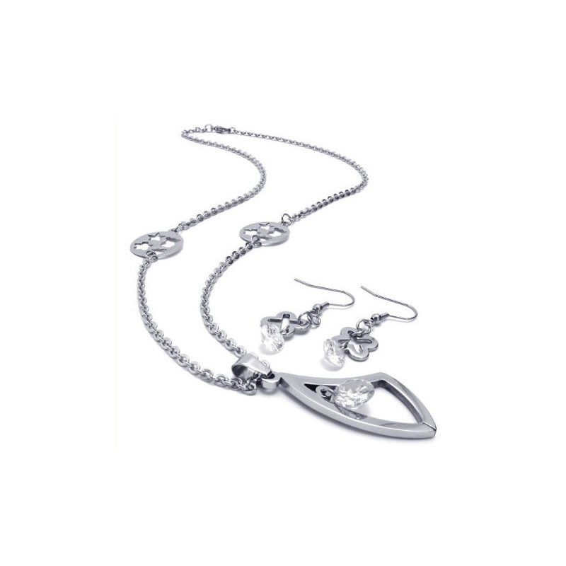 Set De Bijuterii Din Titan De Înaltă Calitate, Design Atractiv, Culoare Strălucitoare, Inclusiv Colier, Pandantiv Și Cercei. Set De Bijuterii Din Titan De Înaltă Calitate, Design Atractiv, Culoare Strălucitoare, Inclusiv Colier, Pandantiv Și Cercei.