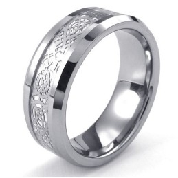 Design Frumos, Culoare Strălucitoare, Inel Din Tungsten De Calitate Stabilă