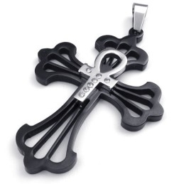 Design Iscusit, Culori Delicate, Pandantiv Cruce Din Titan De Calitate Fiabilă