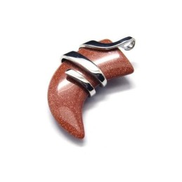 Colier Bărbătesc Cu Pandantiv Din Titan Pur, Cu Suliță Vermilion