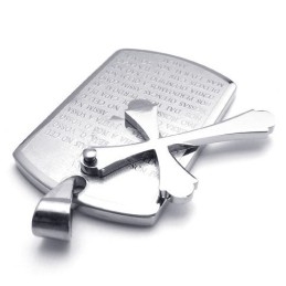 Culoare Fin Prelucrată, Strălucitoare, Pentru A Avea Un Pandantiv Cruce Din Titan Cu Poveste Lungă