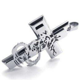 Design Modern, Strălucire A Culorilor Pentru A Avea O Poveste Lungă, Pandantiv Cruce Din Titan