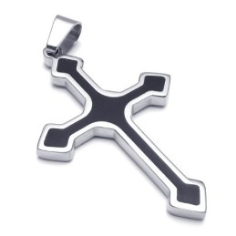 Pandantiv Cruce Din Titan De Calitate Superioară, Formă Elegantă, Culoare Strălucitoare