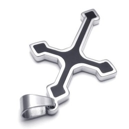 Pandantiv Cruce Din Titan De Calitate Superioară, Formă Elegantă, Culoare Strălucitoare