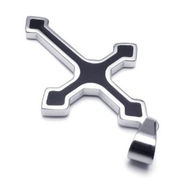 Pandantiv Cruce Din Titan De Calitate Superioară, Formă Elegantă, Culoare Strălucitoare