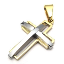 Design Atractiv, Strălucire A Culorilor, Cunoscut Pentru Pandantivul Său Cruce Din Titan De Calitate Superioară