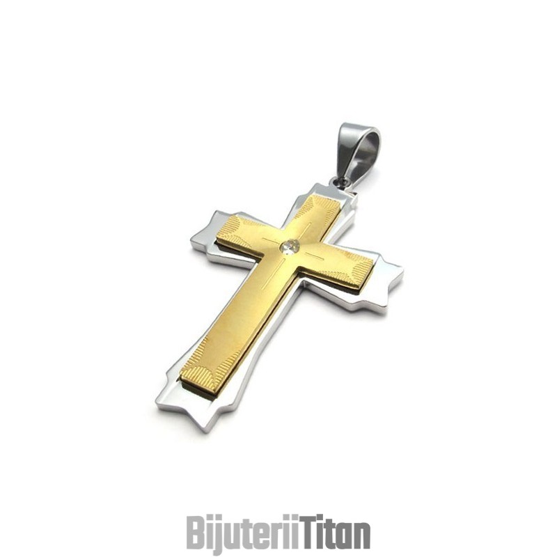 Design Frumos, Culoare Strălucitoare, Pandantiv Cruce Din Titan De Calitate Fiabilă Design Frumos, Culoare Strălucitoare, Pandantiv Cruce Din Titan De Calitate Fiabilă