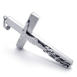 Design Iscusit, Strălucire A Culorilor, Pandantiv Cruce Din Titan, Regina Calității