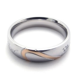 Inel Din Titan De Calitate Superioară, Design Frumos, Culoare Strălucitoare