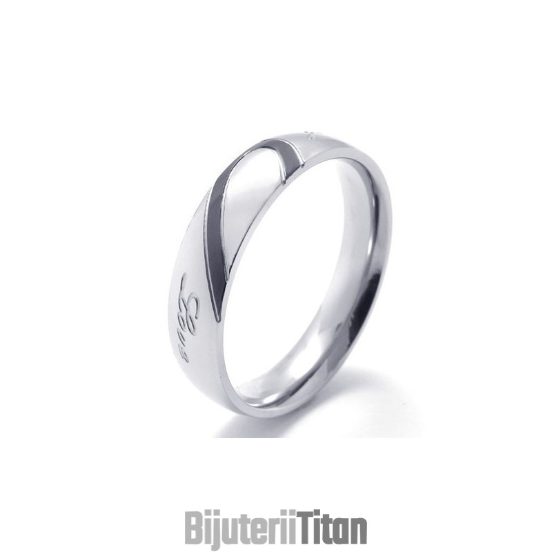 Inel Din Titan De Calitate Excelentă, Formă Elegantă, Culoare Strălucitoare