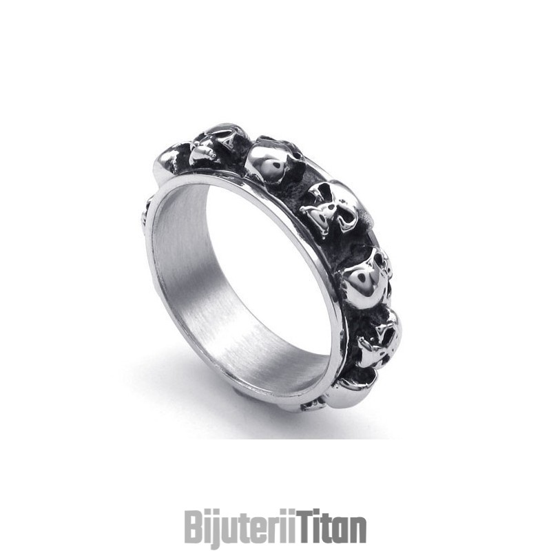 Inel Din Titan Cu Design Modern, Culori Delicate, Calitate Fiabilă Inel Din Titan Cu Design Modern, Culori Delicate, Calitate Fiabilă
