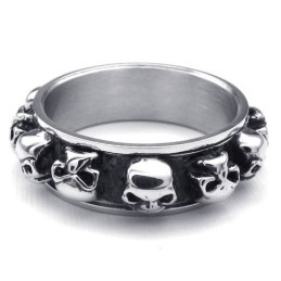 Inel Din Titan Cu Design Modern, Culori Delicate, Calitate Fiabilă